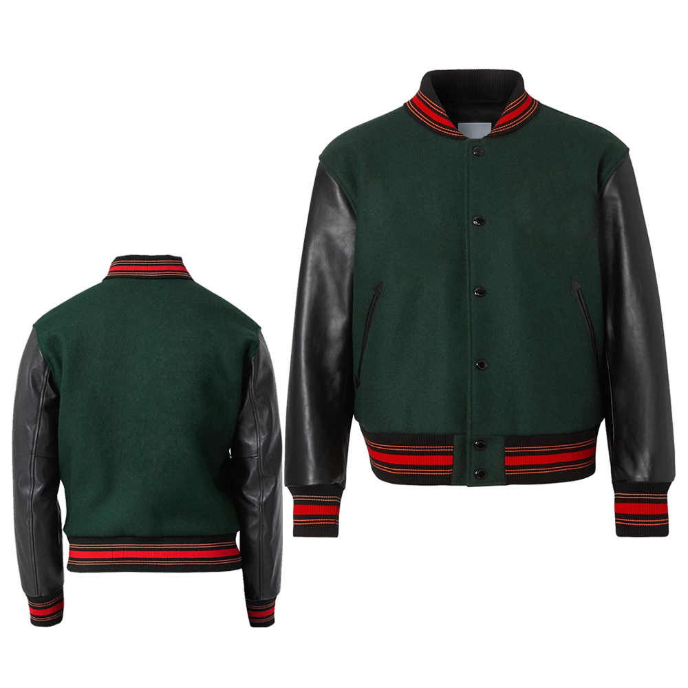 Wool and Leather Varsity Jacket