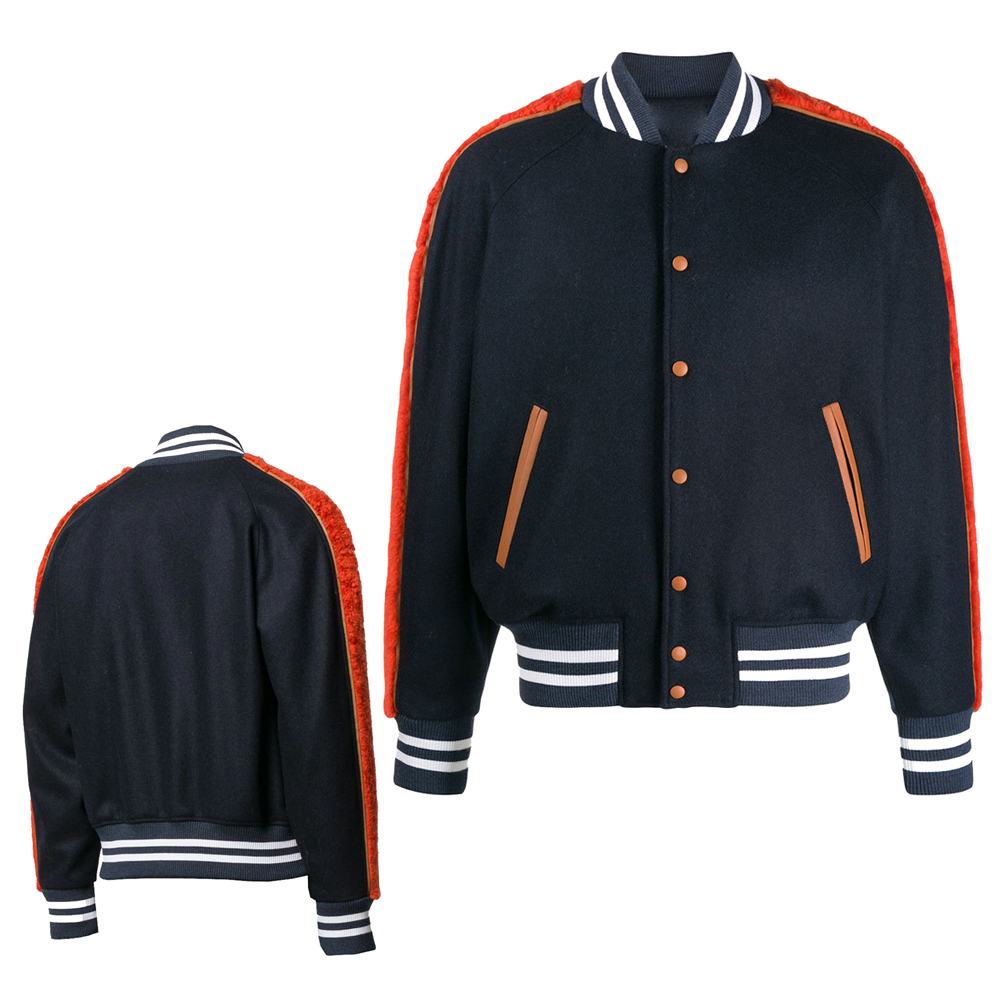 Wool and Leather Varsity Jacket